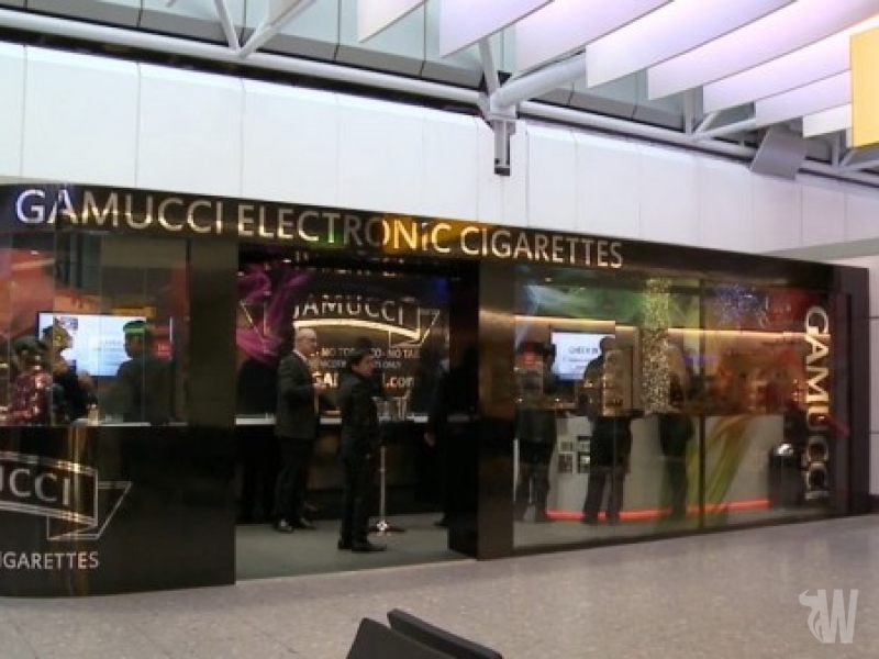 The world's first ECigarette zone At Heathrow Airport in London